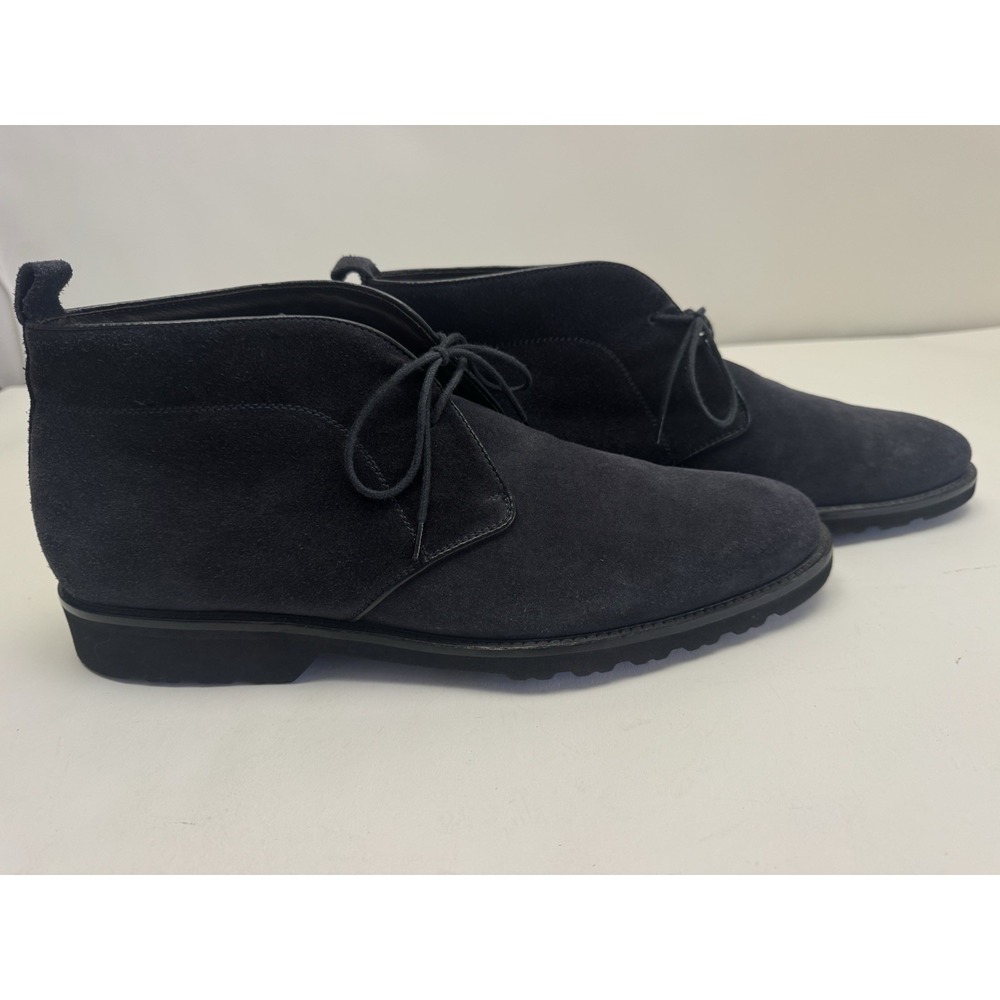 BRUNO MAGLI Blue Suede Leather Chukka Boots Made In Italy EUC Size 12 READ!! - Picture 5 of 15